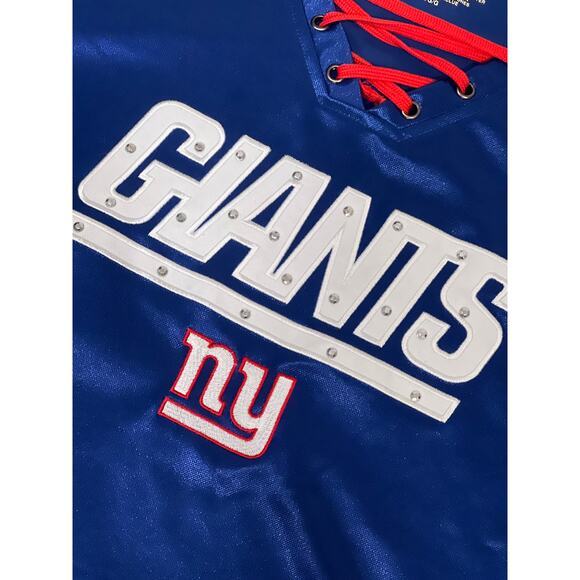 New York Giants,‎ Tie Front, Game Day Shirt, Size Large, 1149T - Picture 3 of 4